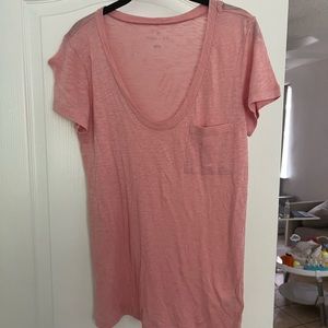 Caslon Pink Pocket Tee SZ S